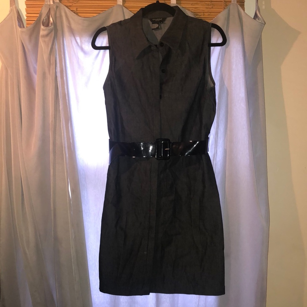 Black Dress with or without Wide Belt